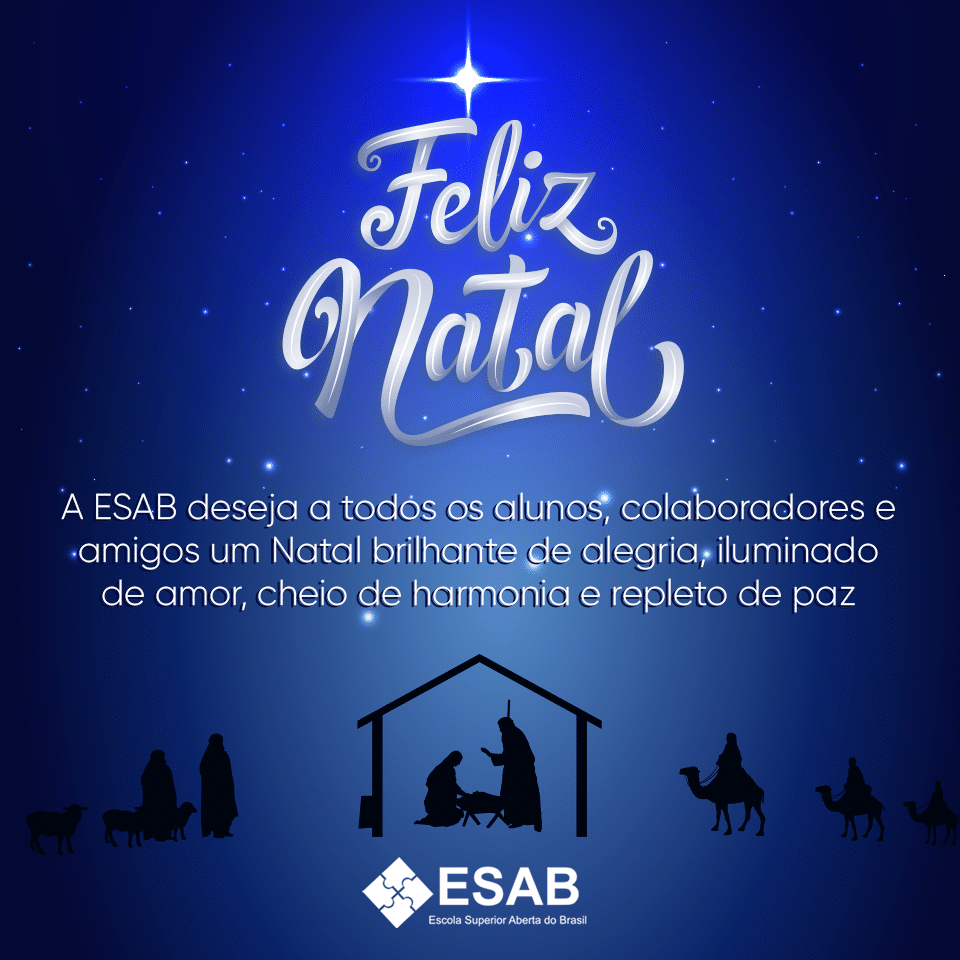 Feliz Natal 2022 | ESAB - Escola Superior Aberta do Brasil